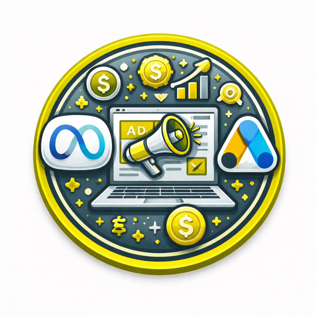 digital advertising badge with meta, google